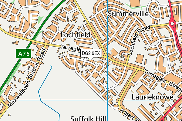 DG2 9EX map - OS VectorMap District (Ordnance Survey)