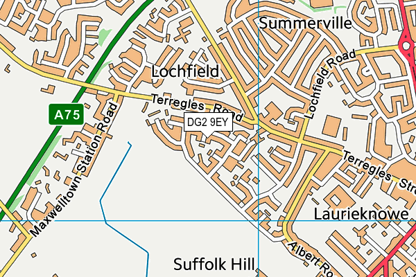 DG2 9EY map - OS VectorMap District (Ordnance Survey)