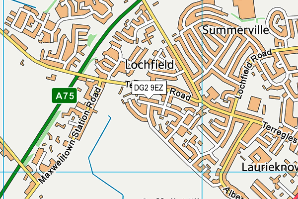 DG2 9EZ map - OS VectorMap District (Ordnance Survey)