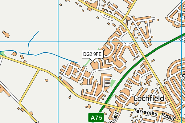 DG2 9FE map - OS VectorMap District (Ordnance Survey)