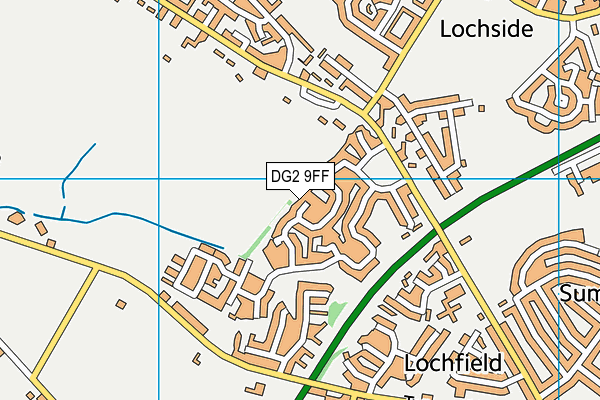 DG2 9FF map - OS VectorMap District (Ordnance Survey)