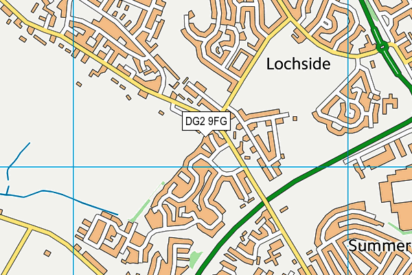 DG2 9FG map - OS VectorMap District (Ordnance Survey)