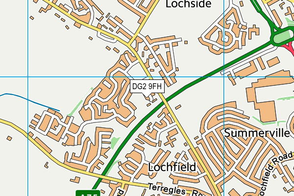 DG2 9FH map - OS VectorMap District (Ordnance Survey)