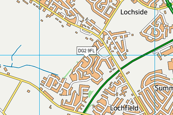 DG2 9FL map - OS VectorMap District (Ordnance Survey)