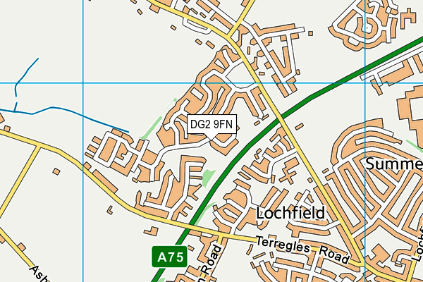 DG2 9FN map - OS VectorMap District (Ordnance Survey)