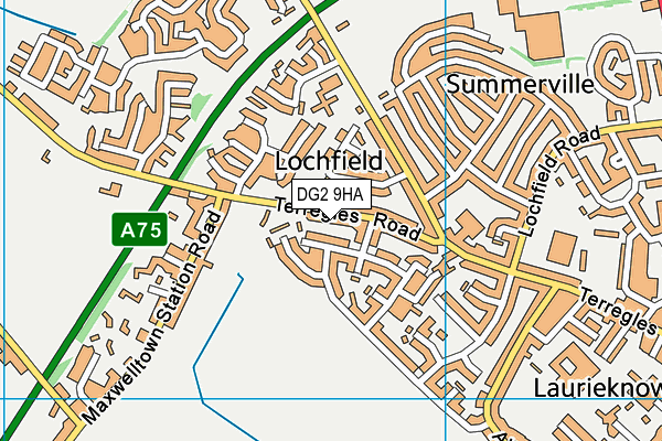 DG2 9HA map - OS VectorMap District (Ordnance Survey)