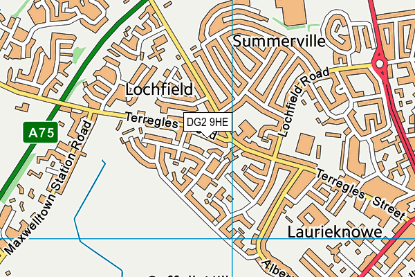 DG2 9HE map - OS VectorMap District (Ordnance Survey)