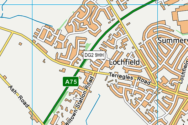 DG2 9HH map - OS VectorMap District (Ordnance Survey)