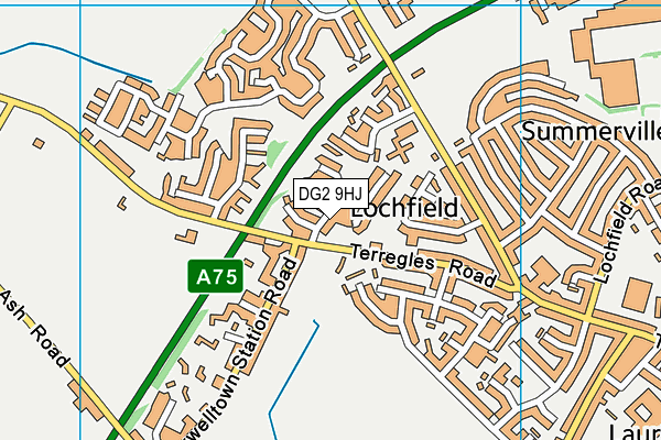 DG2 9HJ map - OS VectorMap District (Ordnance Survey)