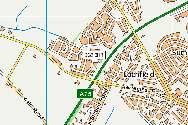 DG2 9HR map - OS VectorMap District (Ordnance Survey)