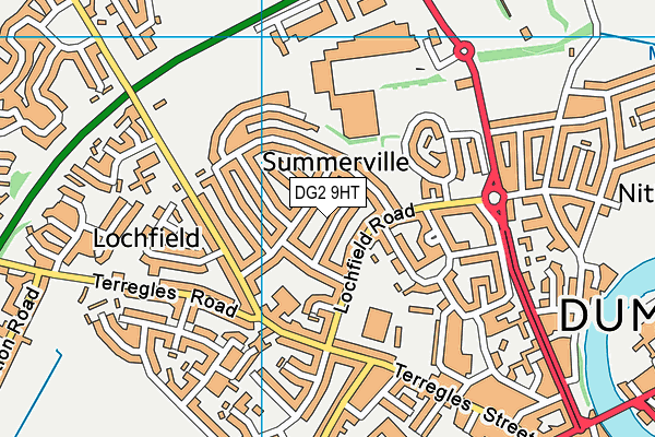 DG2 9HT map - OS VectorMap District (Ordnance Survey)