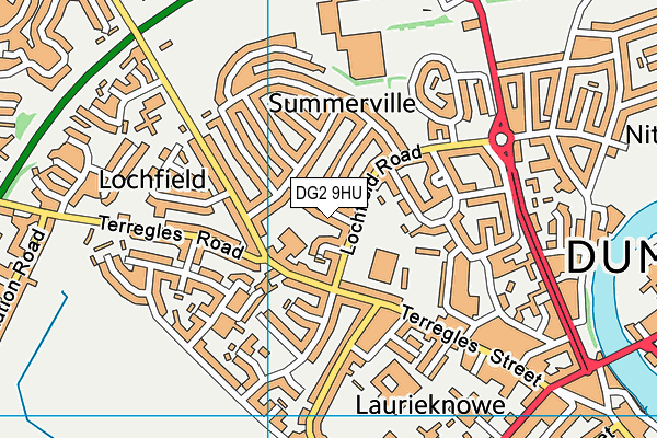 DG2 9HU map - OS VectorMap District (Ordnance Survey)