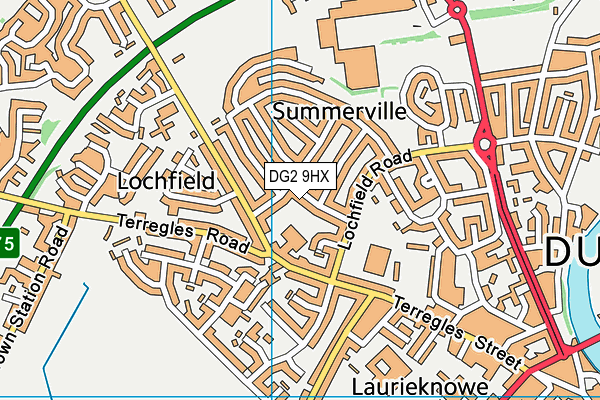 DG2 9HX map - OS VectorMap District (Ordnance Survey)