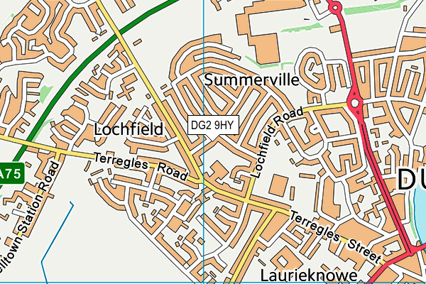 DG2 9HY map - OS VectorMap District (Ordnance Survey)