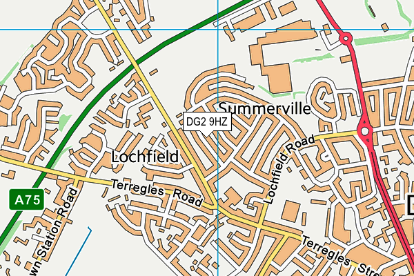 DG2 9HZ map - OS VectorMap District (Ordnance Survey)