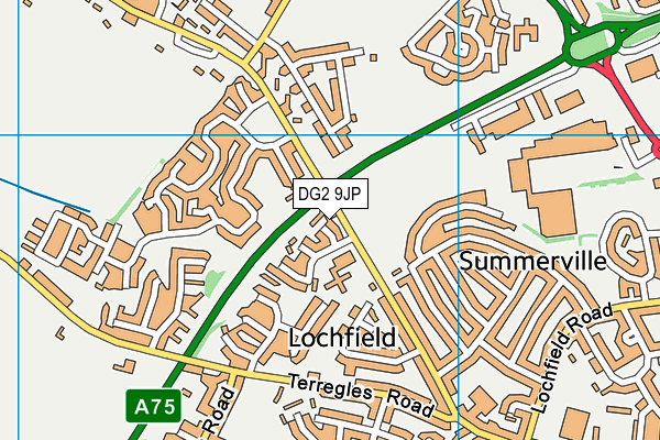 DG2 9JP map - OS VectorMap District (Ordnance Survey)