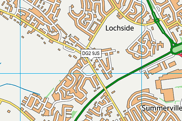 DG2 9JS map - OS VectorMap District (Ordnance Survey)