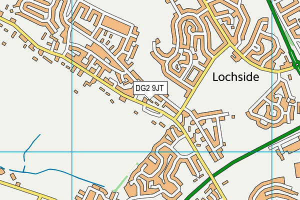 DG2 9JT map - OS VectorMap District (Ordnance Survey)