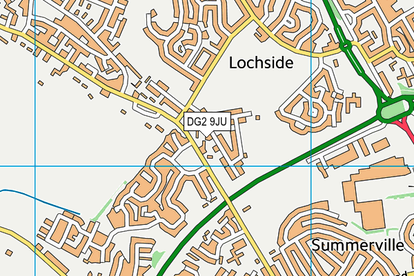 DG2 9JU map - OS VectorMap District (Ordnance Survey)