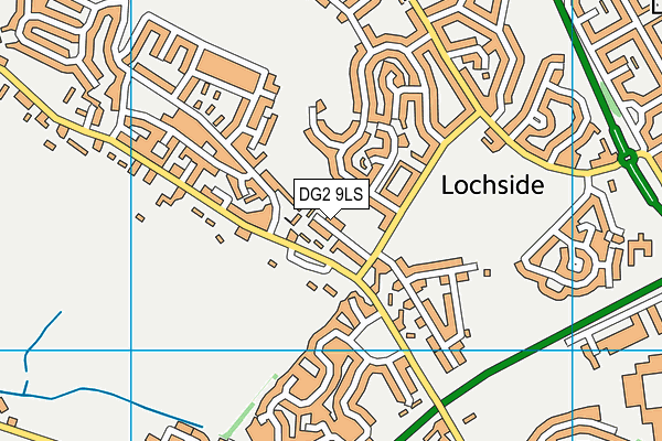 DG2 9LS map - OS VectorMap District (Ordnance Survey)