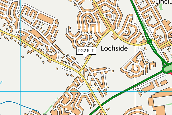 DG2 9LT map - OS VectorMap District (Ordnance Survey)