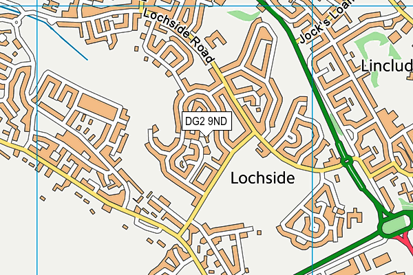 DG2 9ND map - OS VectorMap District (Ordnance Survey)