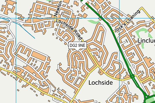 DG2 9NE map - OS VectorMap District (Ordnance Survey)