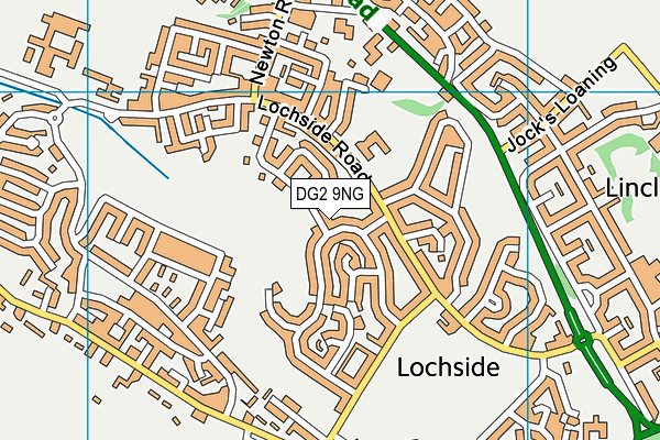 DG2 9NG map - OS VectorMap District (Ordnance Survey)