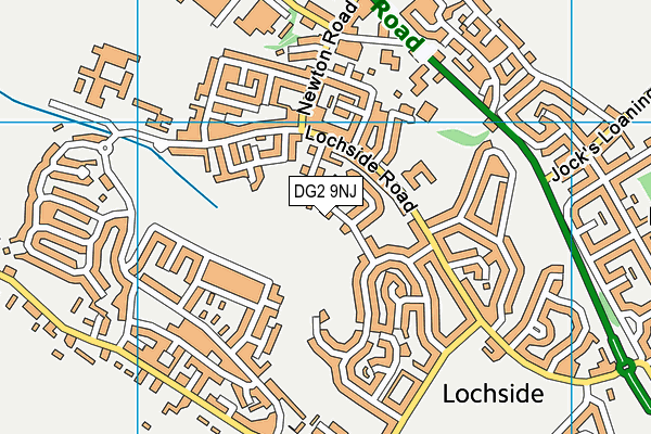 DG2 9NJ map - OS VectorMap District (Ordnance Survey)