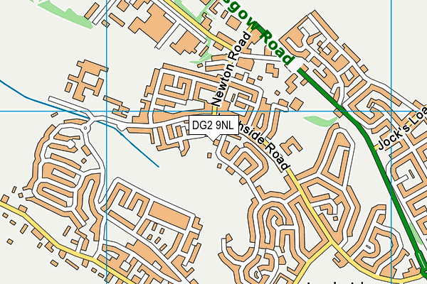 DG2 9NL map - OS VectorMap District (Ordnance Survey)