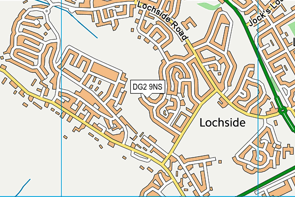 DG2 9NS map - OS VectorMap District (Ordnance Survey)