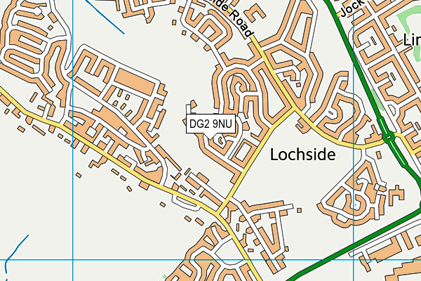 DG2 9NU map - OS VectorMap District (Ordnance Survey)