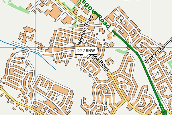 DG2 9NW map - OS VectorMap District (Ordnance Survey)