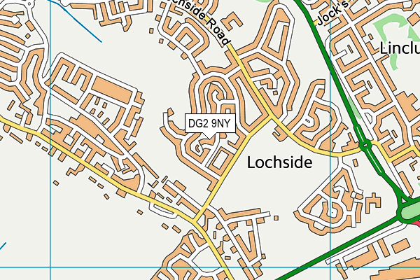 DG2 9NY map - OS VectorMap District (Ordnance Survey)