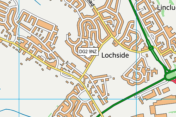 DG2 9NZ map - OS VectorMap District (Ordnance Survey)