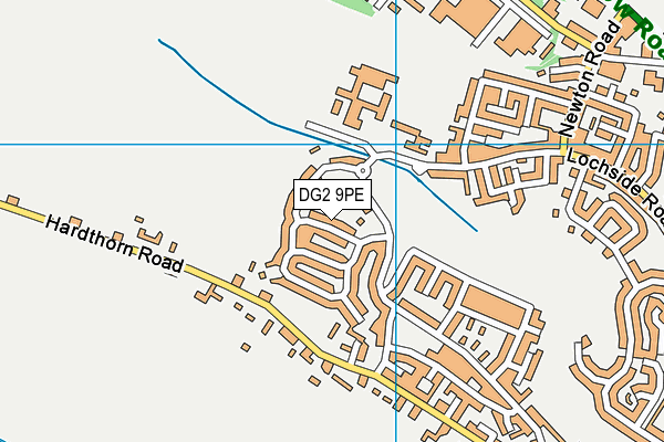 DG2 9PE map - OS VectorMap District (Ordnance Survey)