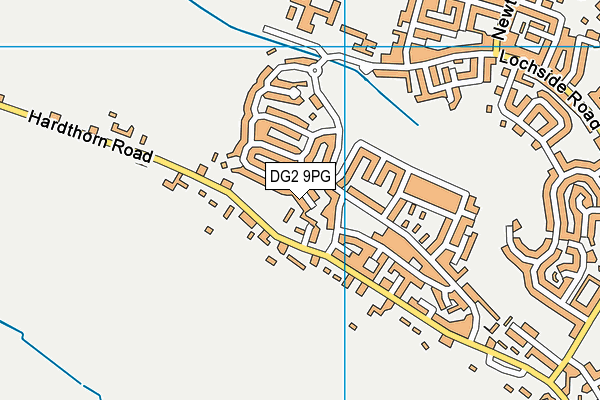 DG2 9PG map - OS VectorMap District (Ordnance Survey)