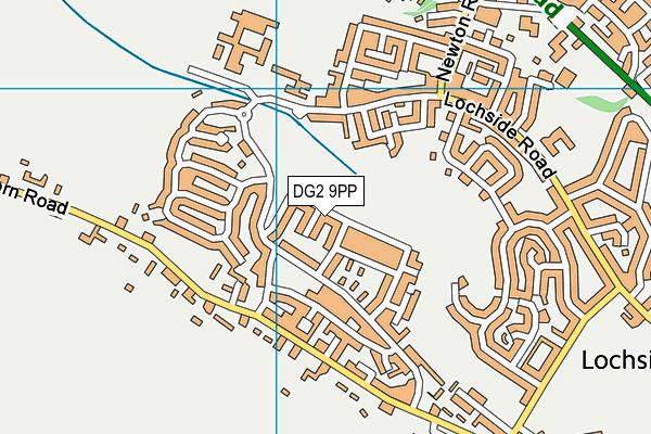 DG2 9PP map - OS VectorMap District (Ordnance Survey)