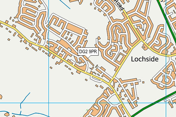 DG2 9PR map - OS VectorMap District (Ordnance Survey)