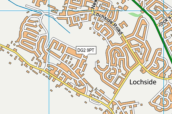 DG2 9PT map - OS VectorMap District (Ordnance Survey)