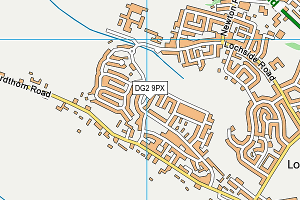 DG2 9PX map - OS VectorMap District (Ordnance Survey)