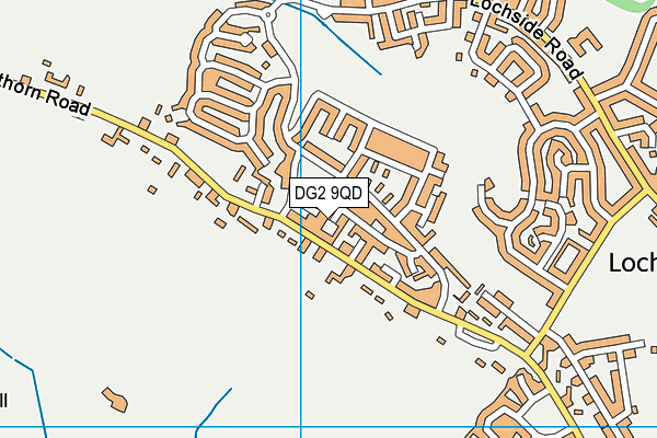 DG2 9QD map - OS VectorMap District (Ordnance Survey)