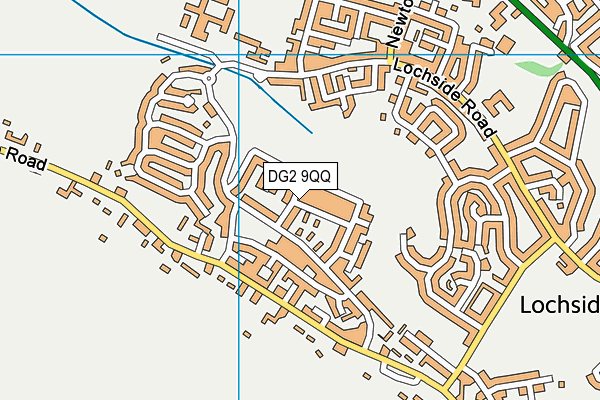 DG2 9QQ map - OS VectorMap District (Ordnance Survey)