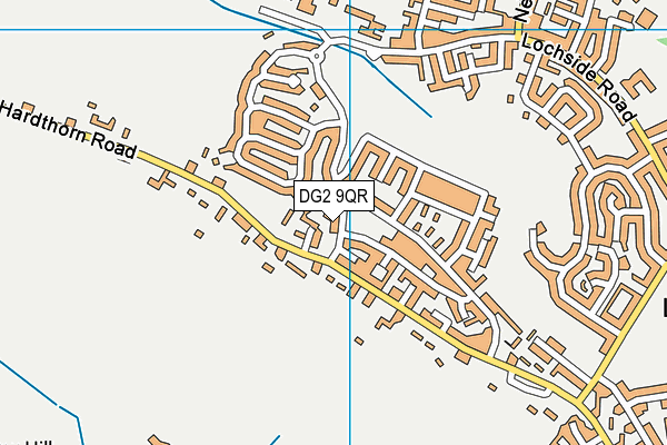 DG2 9QR map - OS VectorMap District (Ordnance Survey)