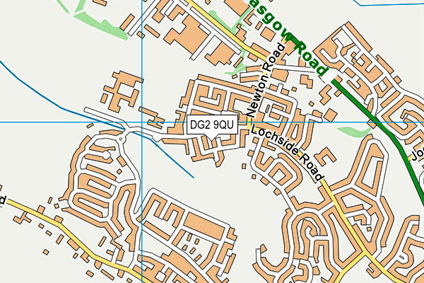 DG2 9QU map - OS VectorMap District (Ordnance Survey)