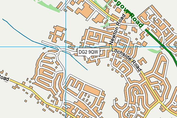 DG2 9QW map - OS VectorMap District (Ordnance Survey)