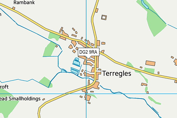DG2 9RA map - OS VectorMap District (Ordnance Survey)