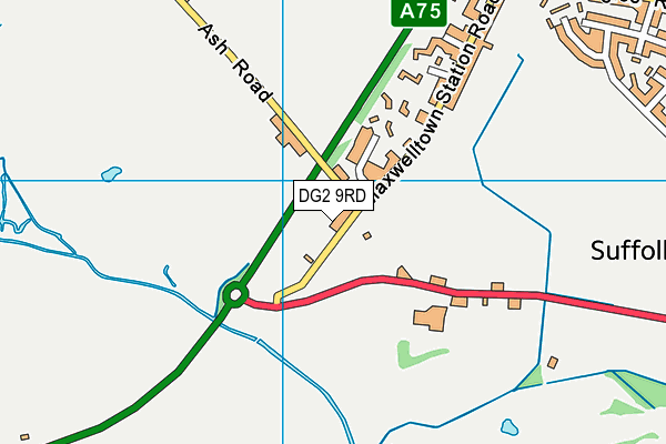 DG2 9RD map - OS VectorMap District (Ordnance Survey)