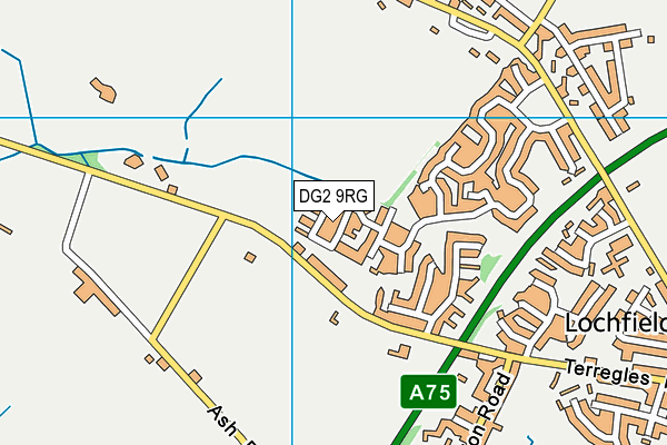 DG2 9RG map - OS VectorMap District (Ordnance Survey)