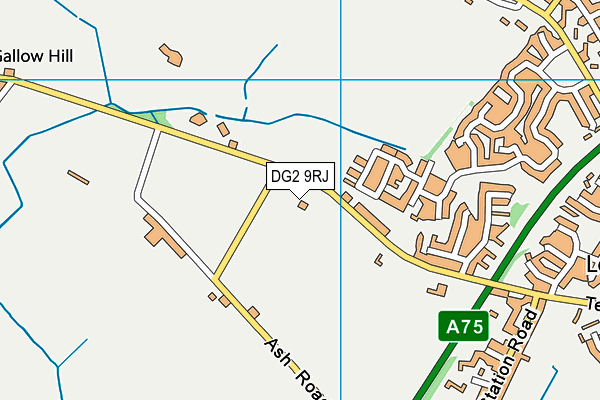 DG2 9RJ map - OS VectorMap District (Ordnance Survey)